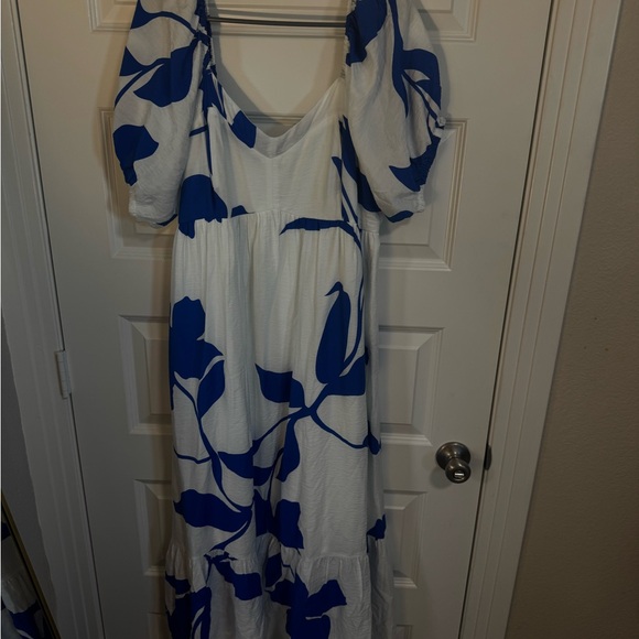 Nine West Dresses & Skirts - Nine West Blue and White Maxi Dress